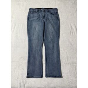 Democracy Womens 16 Girlfriend Relaxed Straight‎ Blue Jeans Ab solution 35x29